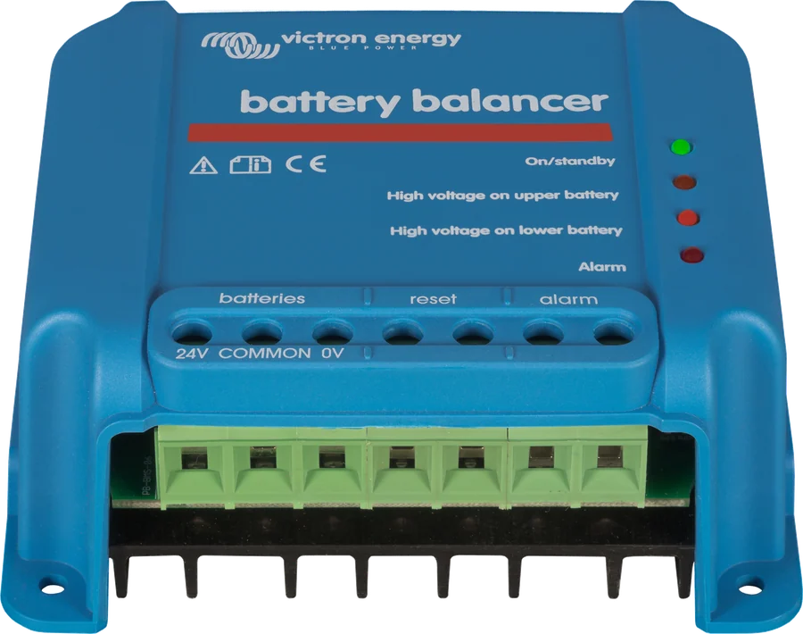 Battery Balancer pod kątem — zaciski śrubowe i diody