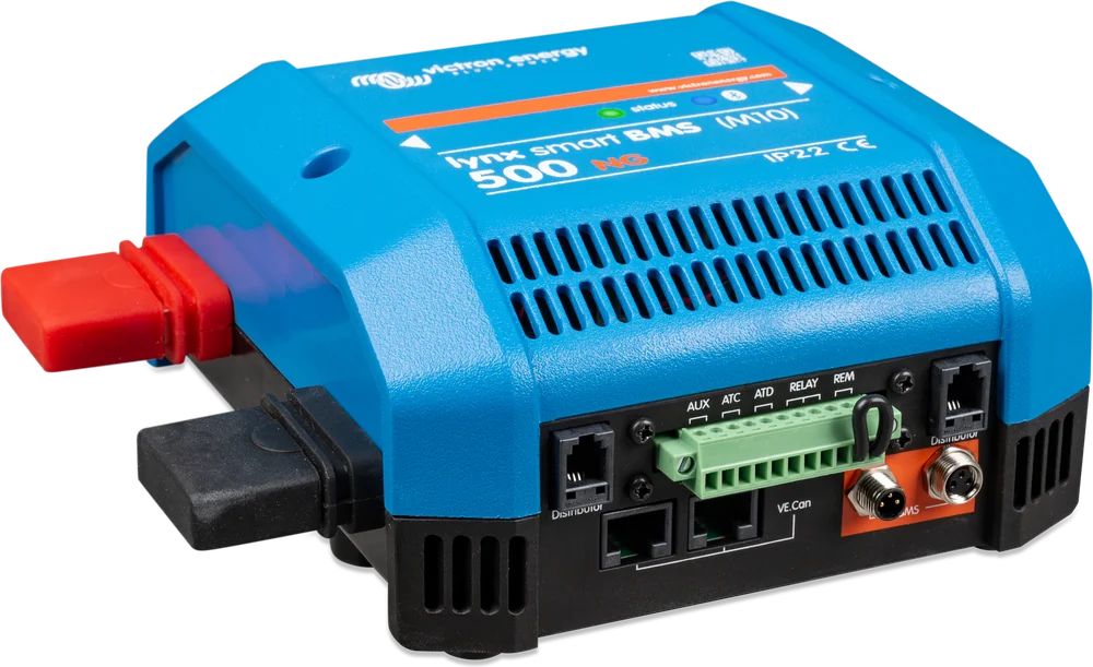 Lynx Smart BMS NG 500 A — widok z przodu pod kątem