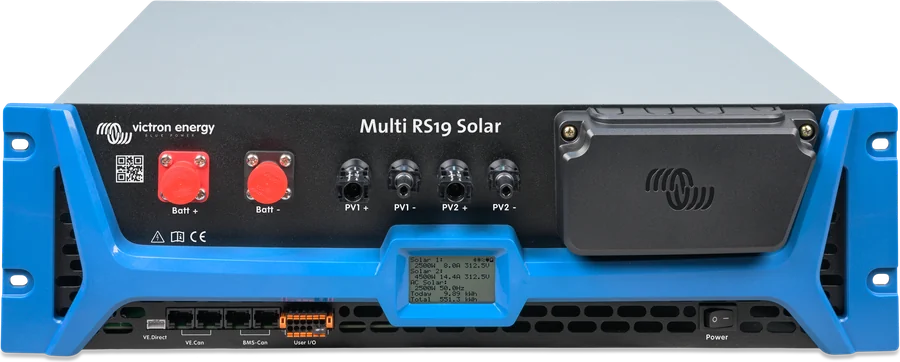 Multi RS19 Solar — panel przedni z wyświetlaczem, wyłącznikiem i złączami