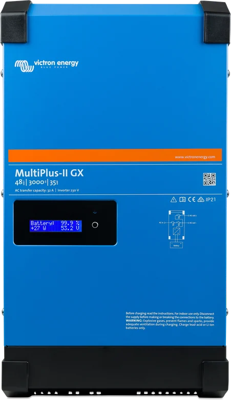 MultiPlus-II GX 48|3000|35 — przód z wyświetlaczem