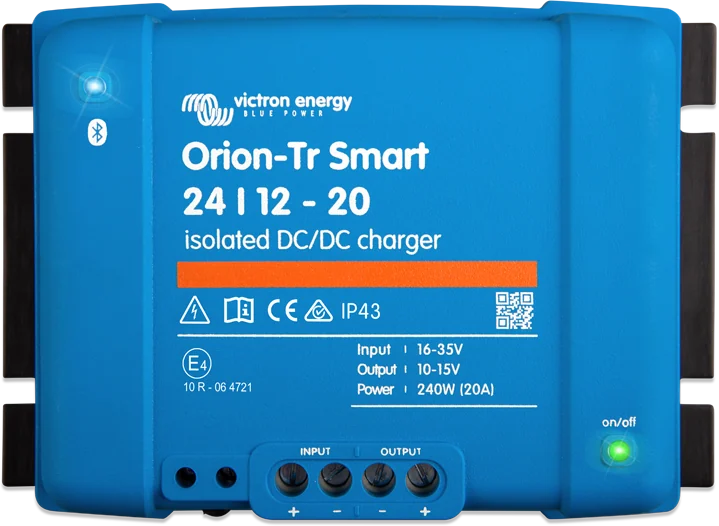 Orion-Tr Smart 24|12-20 — izolowana ładowarka DC-DC 20 A