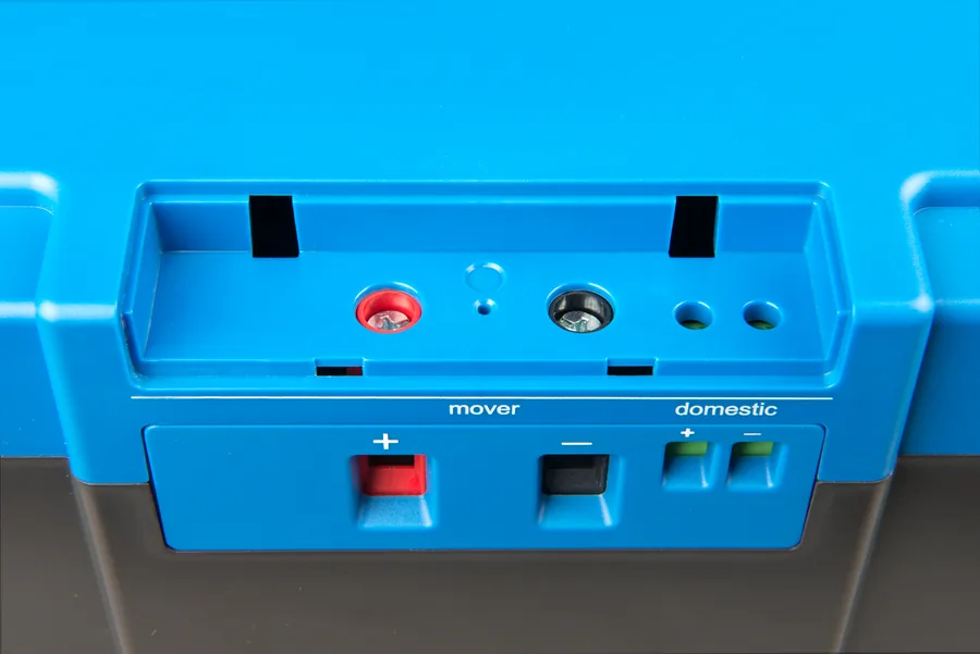 Peak Power Pack z bliska — zaciski mover i domestic